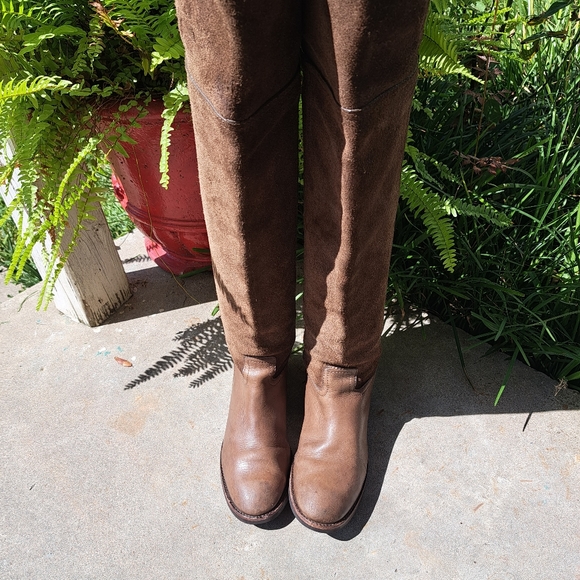 Tory Burch Shoes - Tory Burch  Simone  over the knee  boots  Leather color brown Women Size 5.5